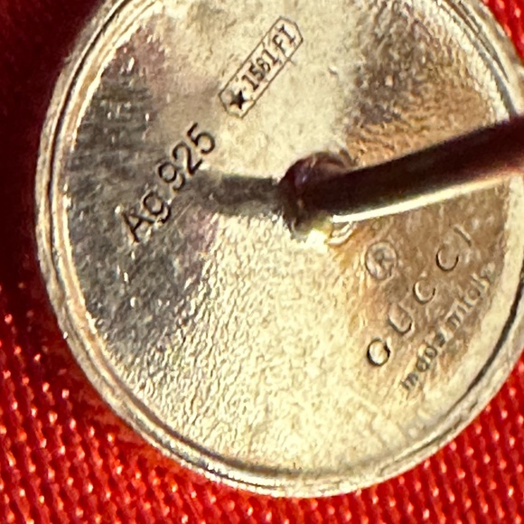 WOW POSHMARK - Authentic GUCCI Sterling Silver Earrings and Earring Backs - Picture 13 of 15